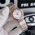 Swiss Quartz Omega De Ville 2-Tone Rose Gold Watches Women Size